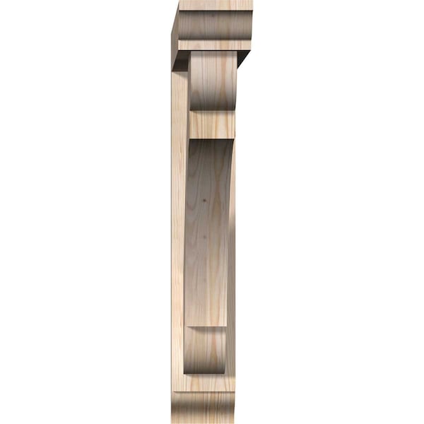 Olympic Traditional Smooth Bracket W/ Offset Brace, Douglas Fir, 5 1/2W X 34D X 34H